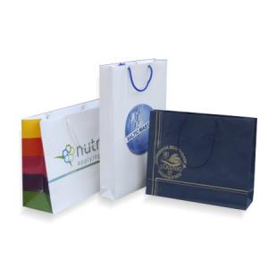 Бумажные и картонный пакеты с фирменным логотипом